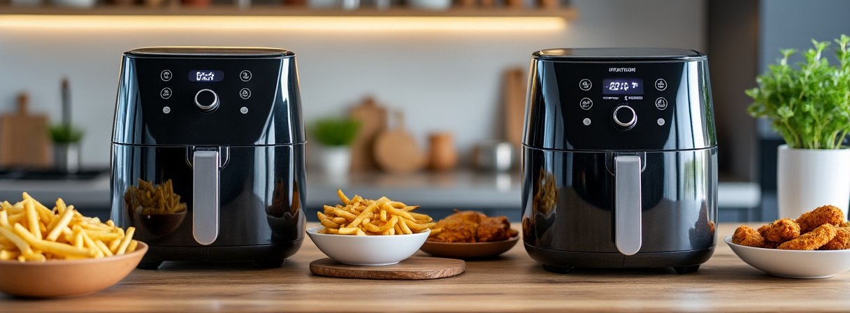 Doppelkammer-Airfryer mit zwei getrennten Garzonen im Vergleich